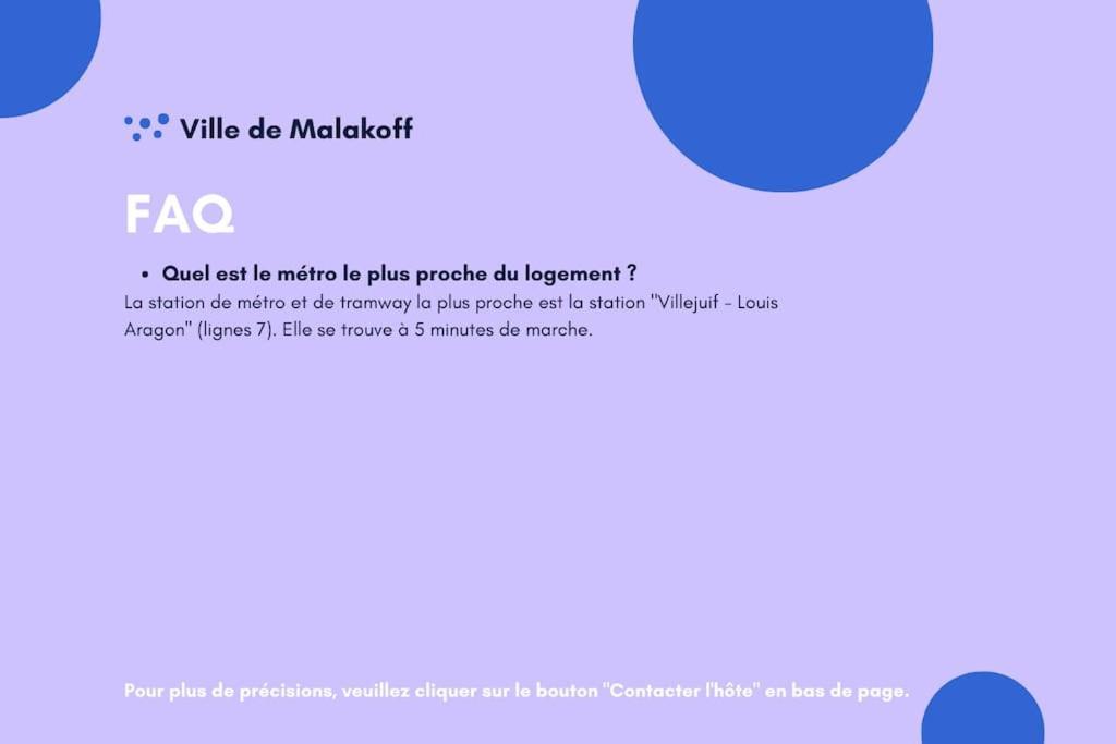 Appartement Avec Parking Et Terrasse Metro 7 Et Paris فيلوجويف المظهر الخارجي الصورة